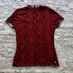 NWT Guess Women’s Fitted Dress Shirt Size Large